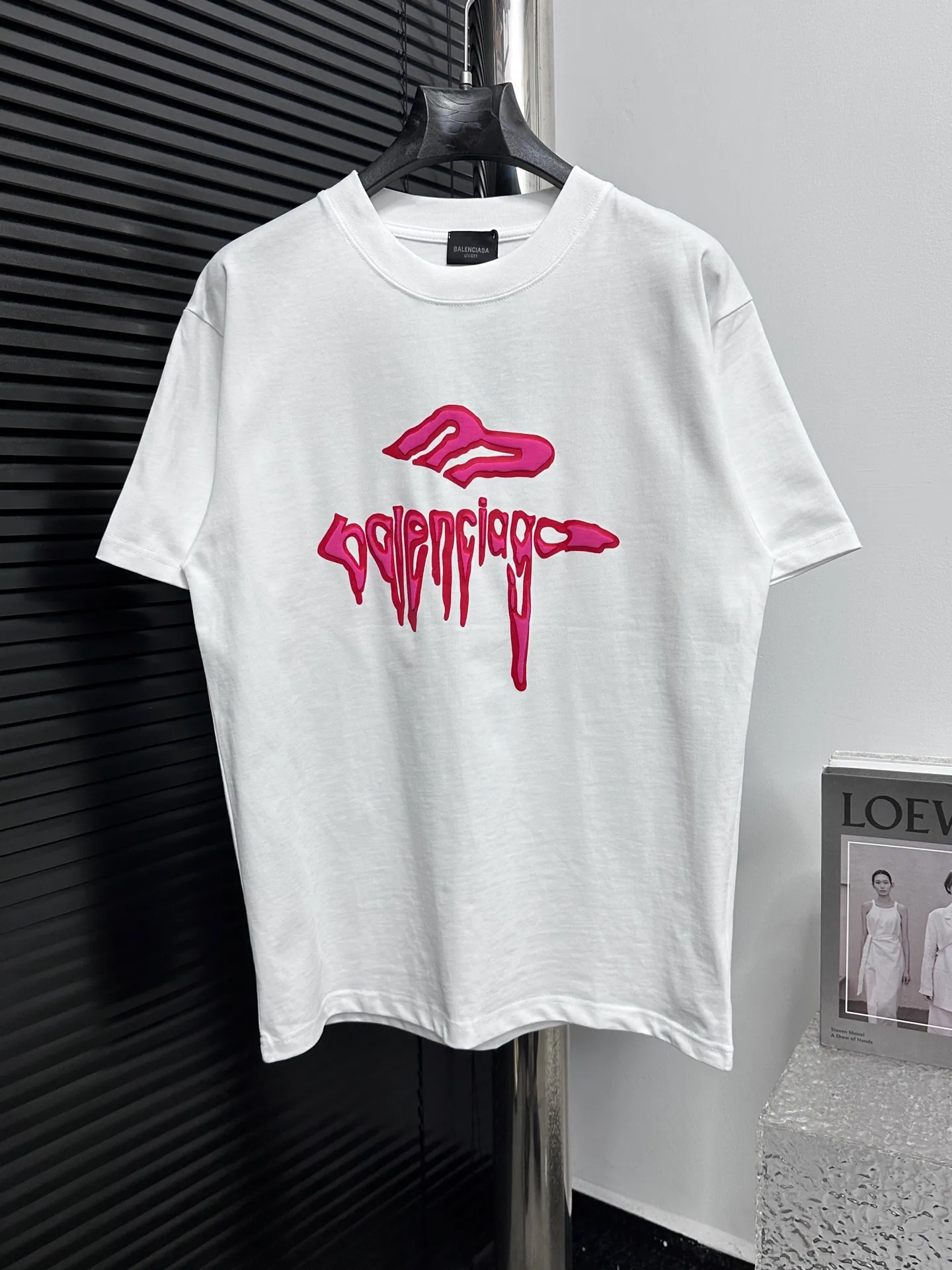 【Balenciaga】 3MNew Arrivallogo T Versatile T Same Style 280 ：Black White Sizes：S-XL